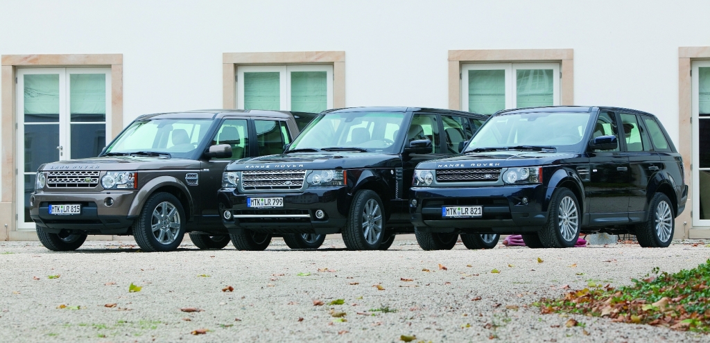 Land Rover mit Offroad-Parcours auf der ''Abenteuer & Allrad''