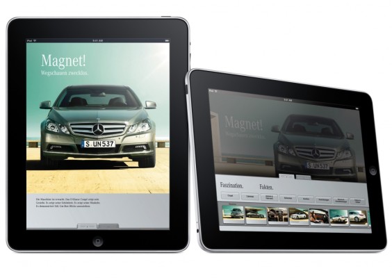 Mercedes-Benz glänzt im iPad-Format