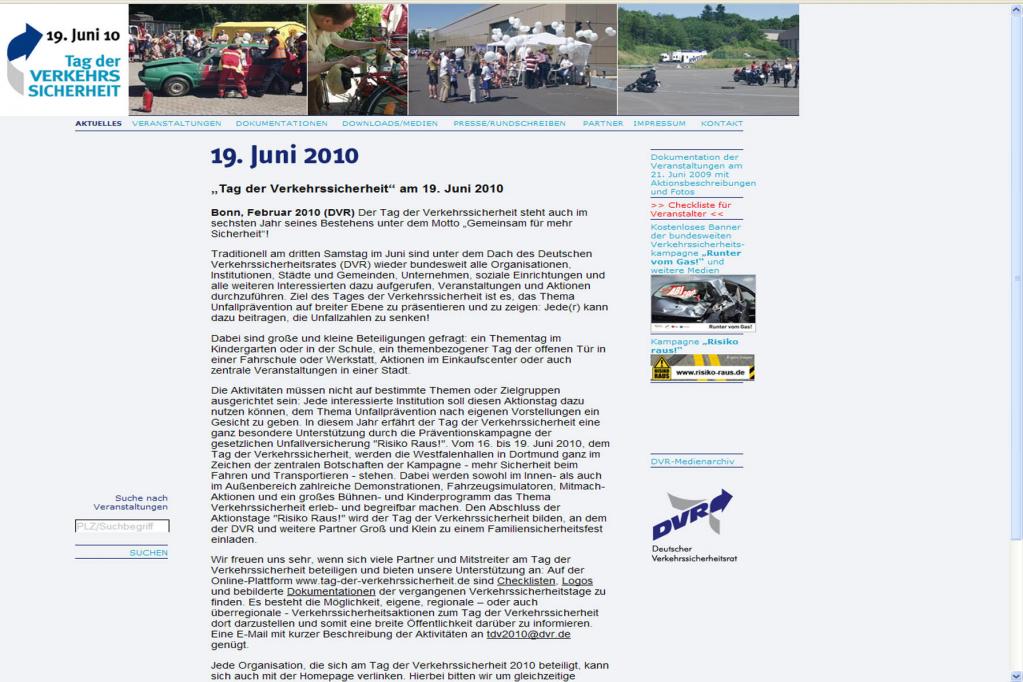''Tag der Verkehrssicherheit'' naht 
