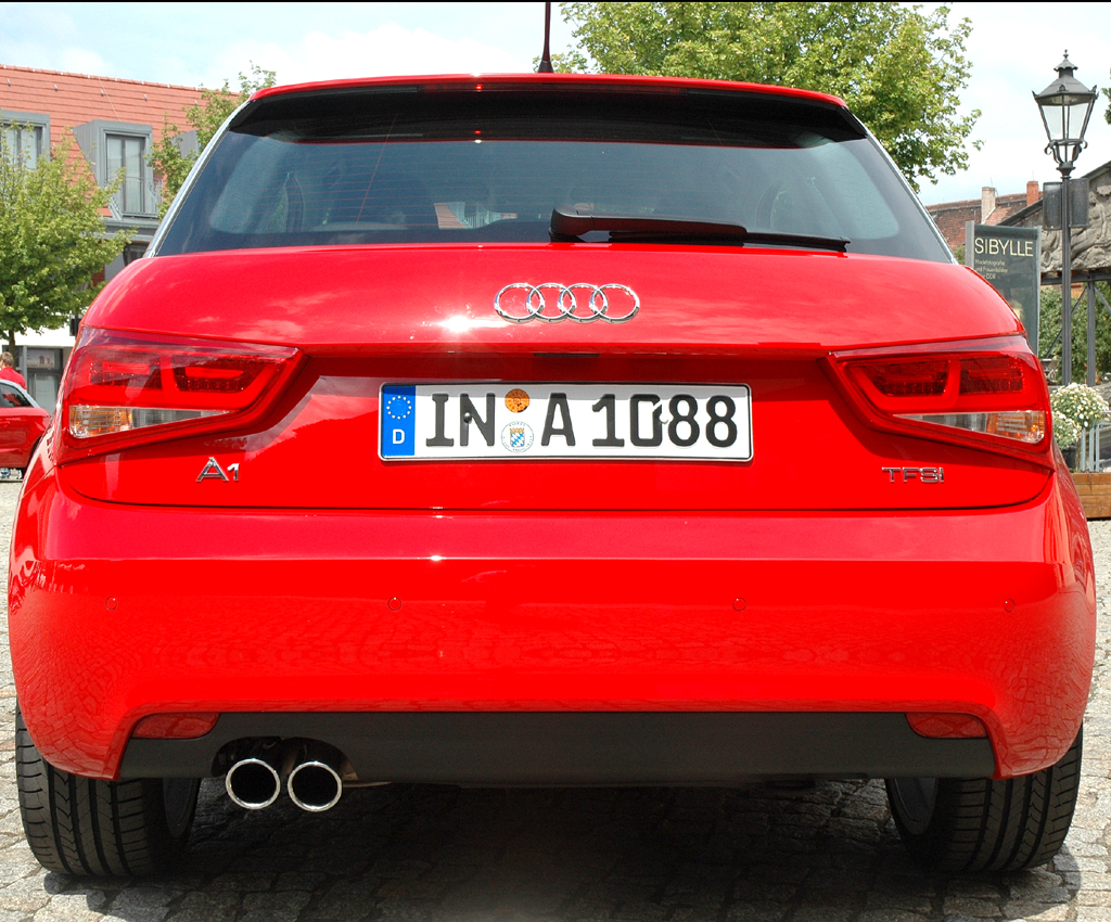 Audi A1: Heckansicht. 