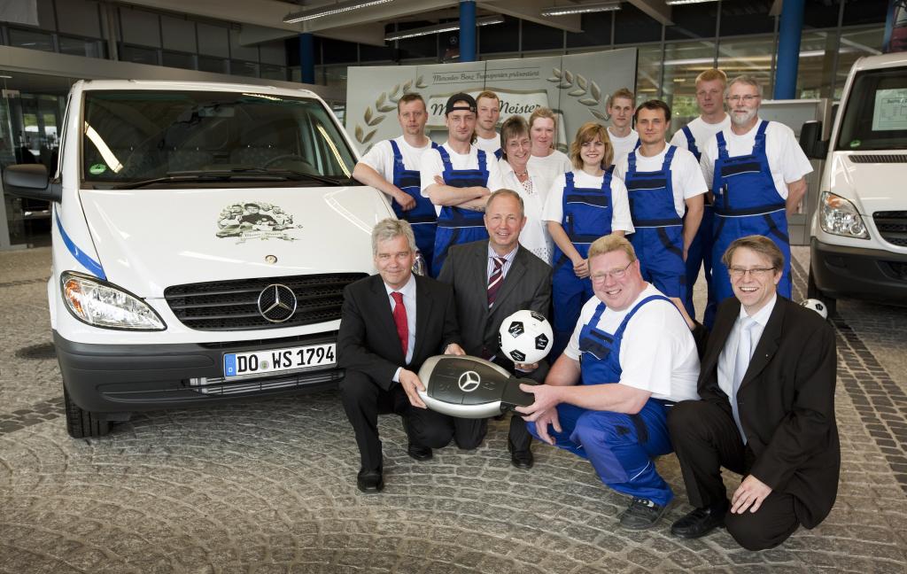 Autolackierbetrieb Werner Sommer gewinnt Mercedes-Benz Vito