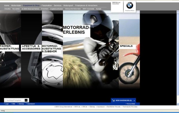 BMW Motorrad geht mit eigenem Shop online