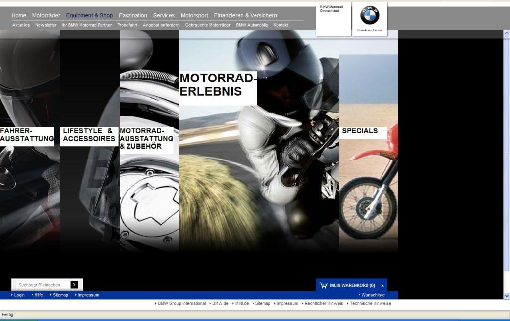 BMW Motorrad geht mit eigenem Shop online