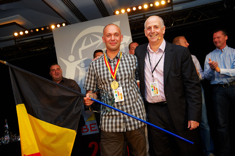 Best of Belron Paris 2010: Benoît Deckers, Carglass Belgien mit Gary Lubner Belron CEO