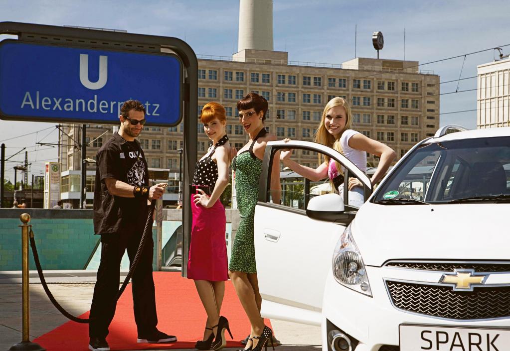 Chevrolet Spark auf dem coolsten Catwalk Berlins