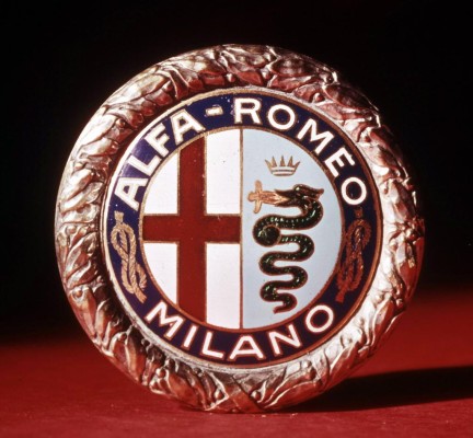 Das Alfa-Logo mit der Drachenschlange