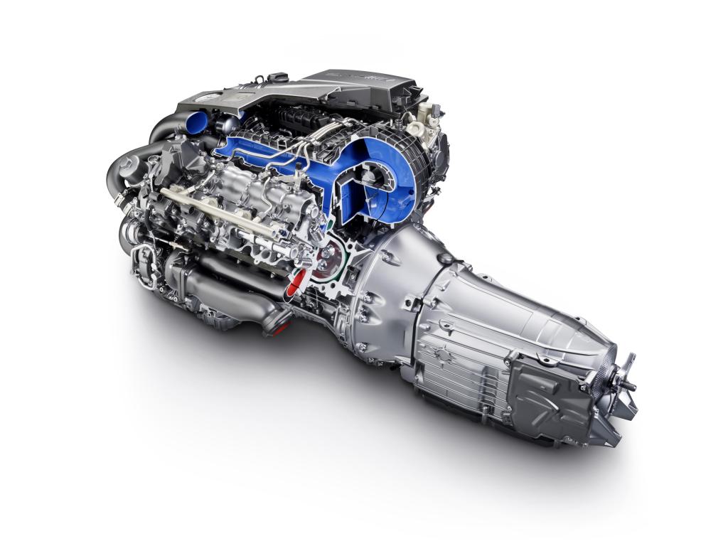 Der neue AMG V8-Sportmotor.