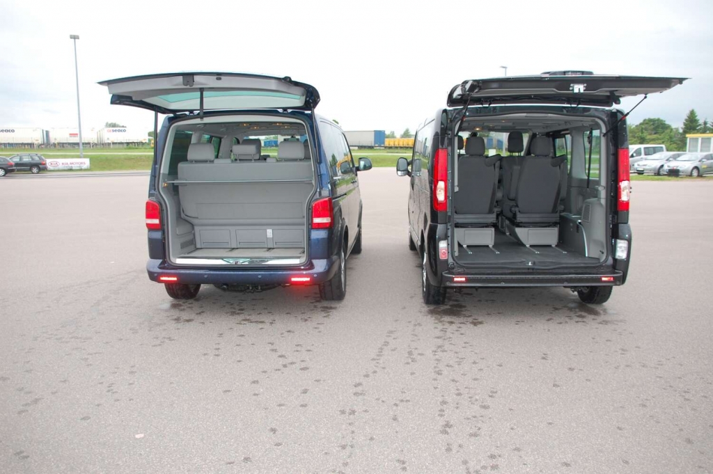 Duell der Großraumvans: VW Multivan Comfortline 2.0 TDI vs. Opel Vivaro Life Cosmo 2.5 CDTI
