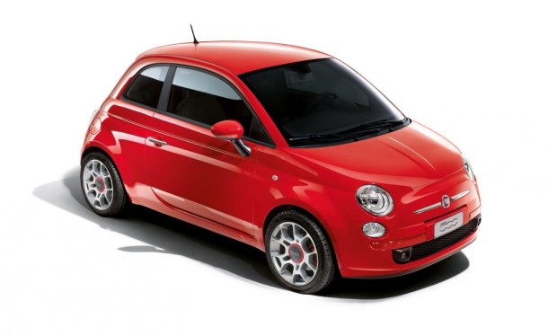 Fiat 500 als Sondermodell in Rennsportfarbe 