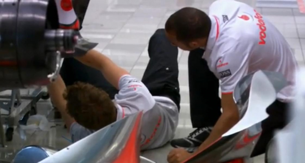 Jenson Button und Lewis Hamilton basteln ihren eigenen Formel 1-Wagen