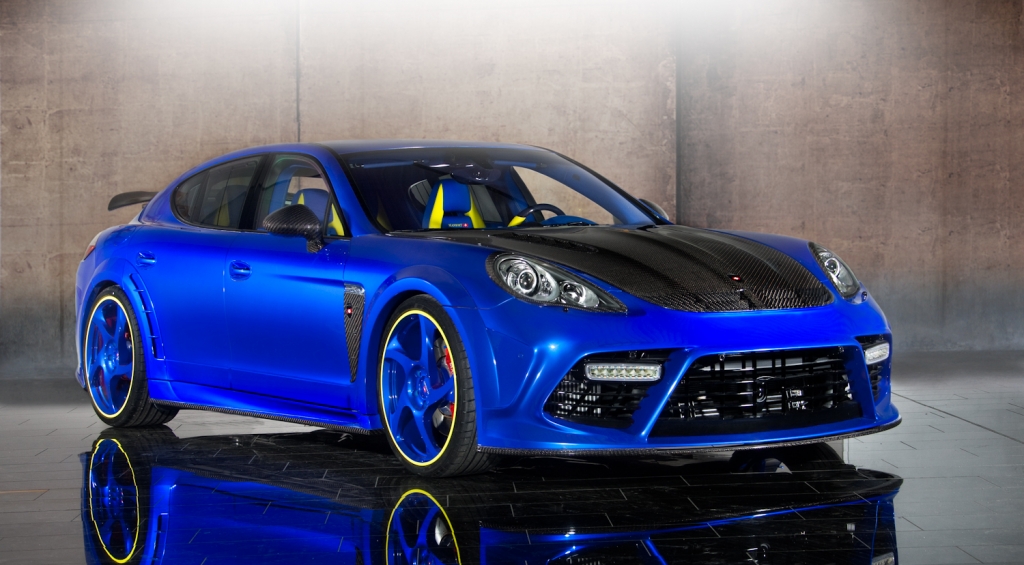 Mansorys aufgemotzter Porsche Panamera – so sportlich und sooo blau