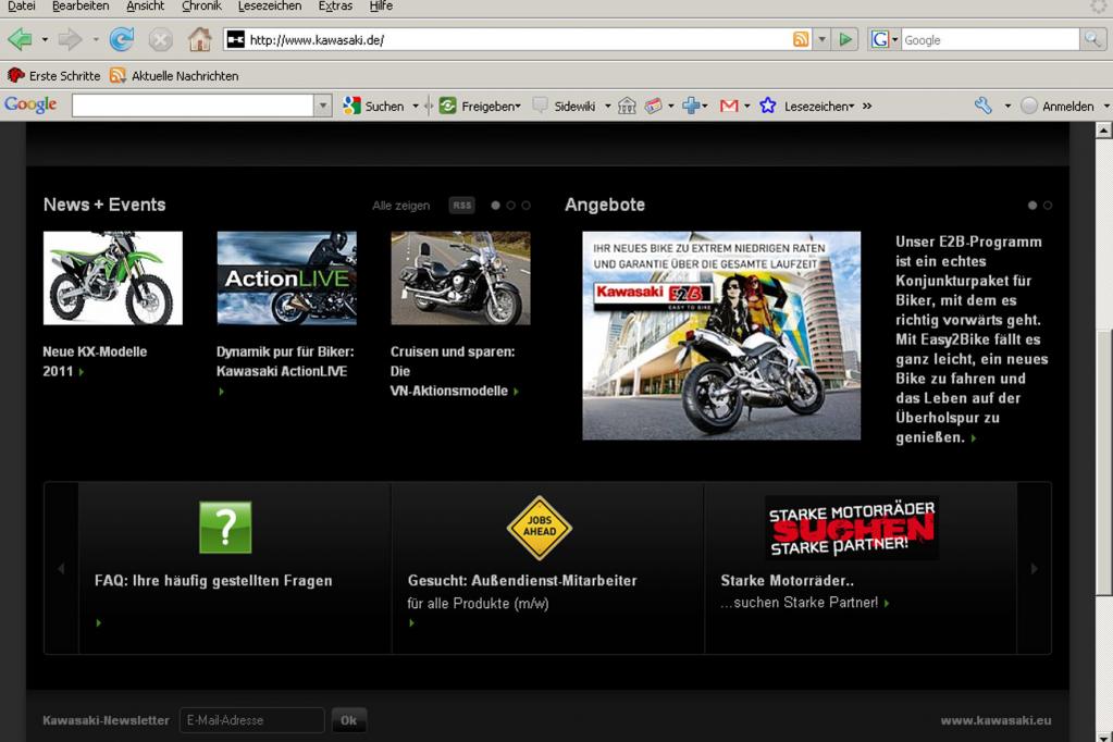 Mehr Service-Informationen für Kawasaki-Fahrer 