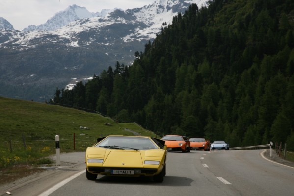 Mehr als 100 Lamborghini in St. Moritz