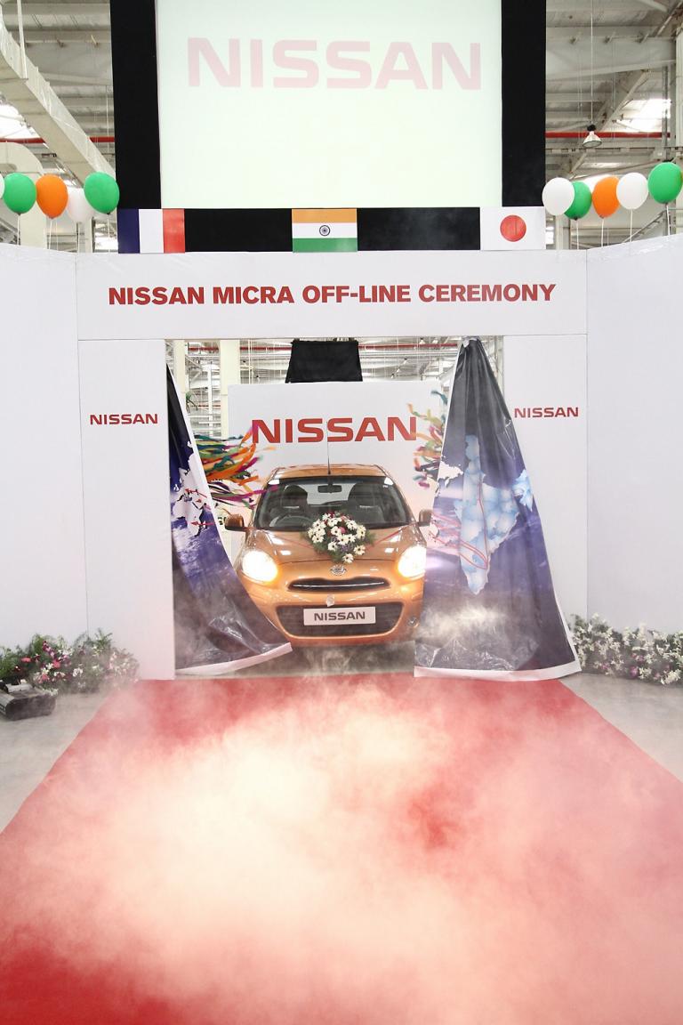Produktionsstart des Micra in Indien.