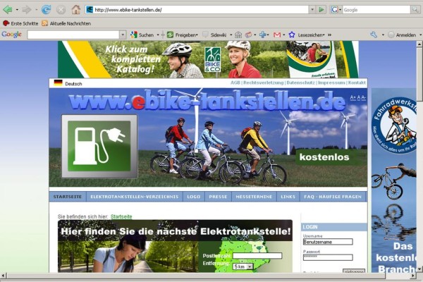 Stromtankstellen online finden 