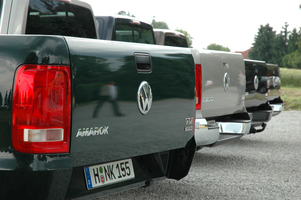 VW Amarok: ... und beim Zwischenstopp in Stotzing im Burgenland.