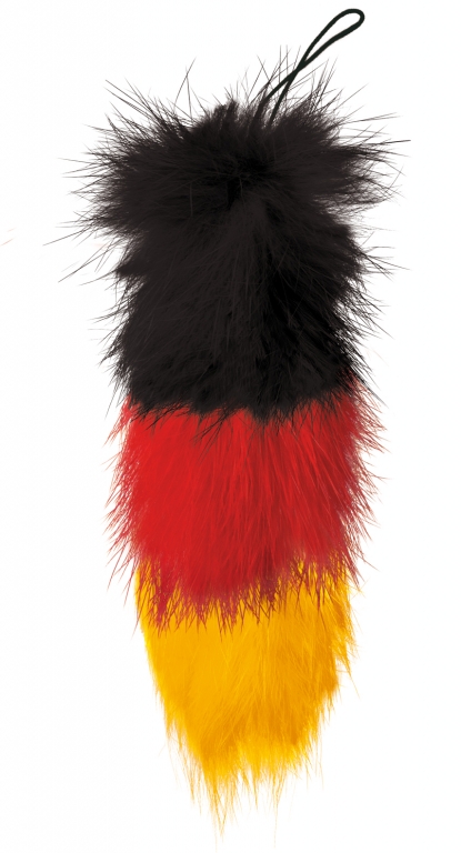 WM-Accessoires für`s Auto! Deutlicher schräger wird`s mit diesem Auto-Accessoire: Der Gute alte Fuchsschwanz ist zurück! Ab an die Antenne, Innenspiegel oder Handy damit! Online erhältlich bei http://www.max-fux.com