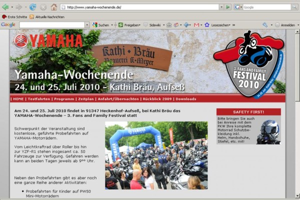 Yamaha feiert mit Fans und Familie 