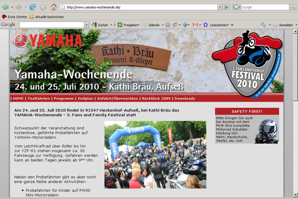 Yamaha feiert mit Fans und Familie 