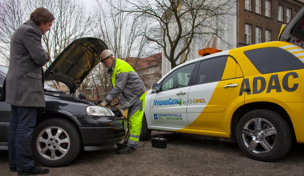 ADAC Hydrogen-Fahrzeug.