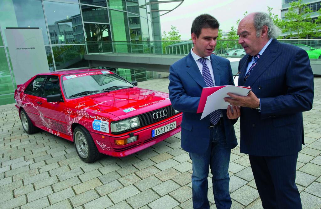 Audi unterstützt Heidelberg Historic und blinden Beifahrer