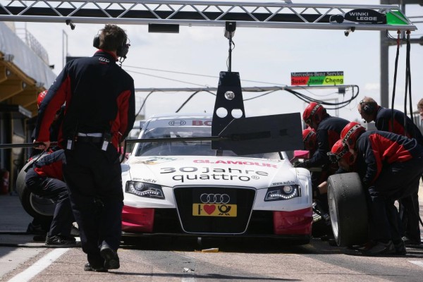 DTM auf dem Norisring: Prominenz und Audis R15 TDI zu Gast