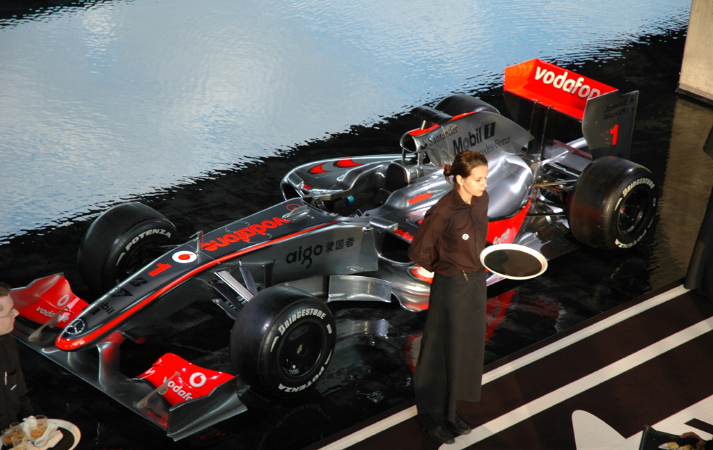 Der Vorgänger-Rennwagen des Mercedes-Formel-1-Teams.            