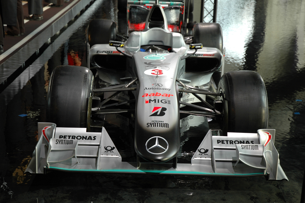 Der aktuelle Formel-1-Rennwagen des Mercedes/Petronas-Teams.