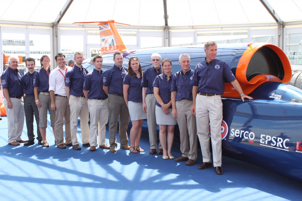 Die Entwicklungs-Crew des Bloodhound SSC