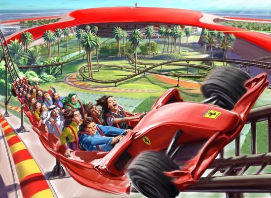 Die schnellste Achterbahn der Welt in Abu Dhabi