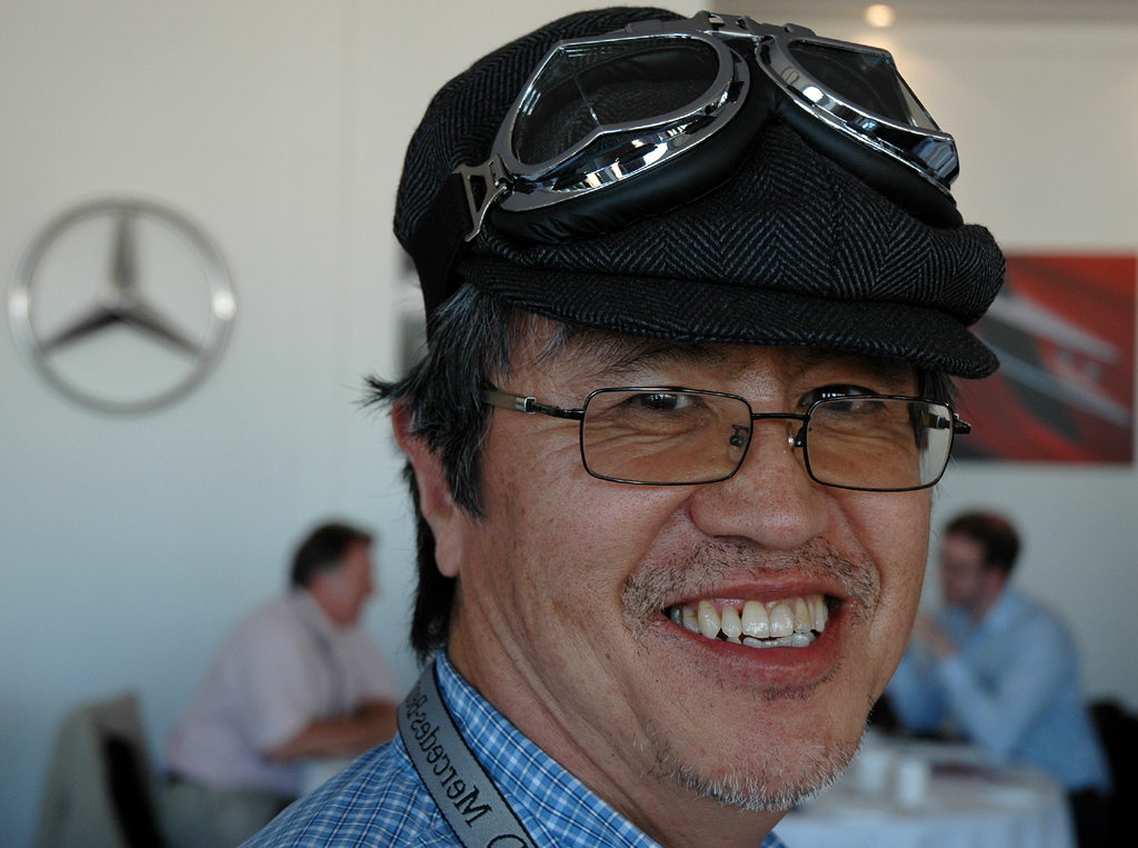 Festival of Speed: Japanischer Gast in der Mercedes-Lounge. 