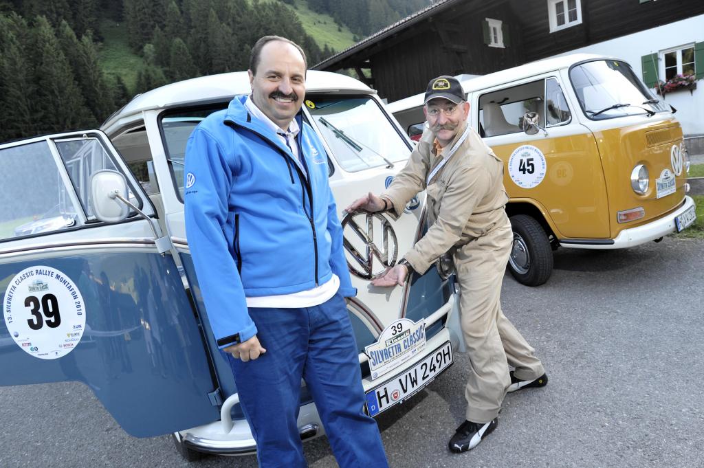 Lafer startet im Bulli bei der ''Silvretta Classic''