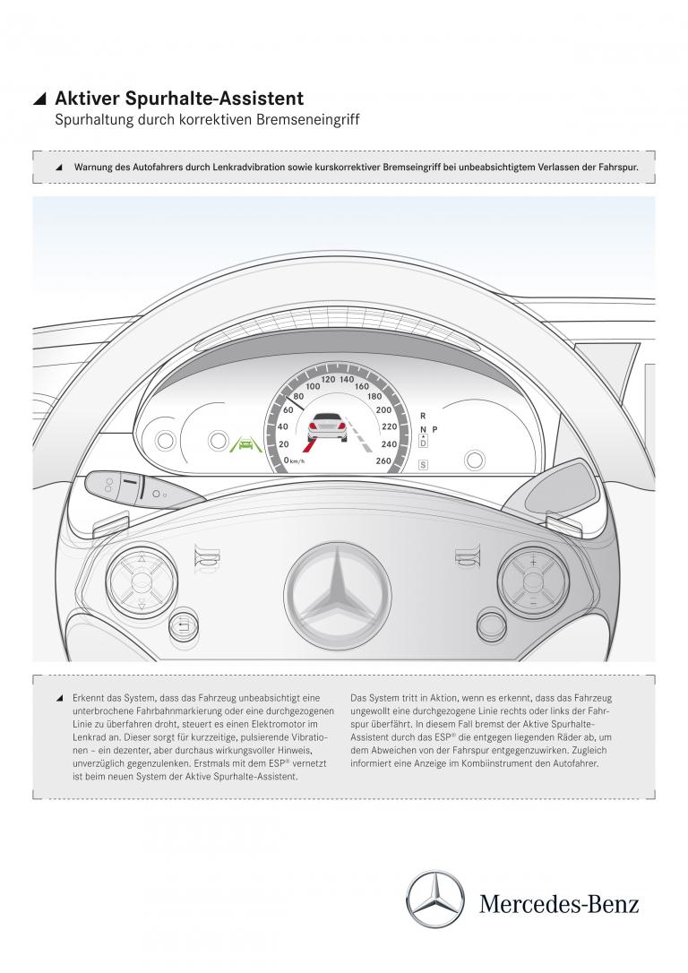 Neue Fahrer-Assistenzsysteme von Mercedes-Benz.