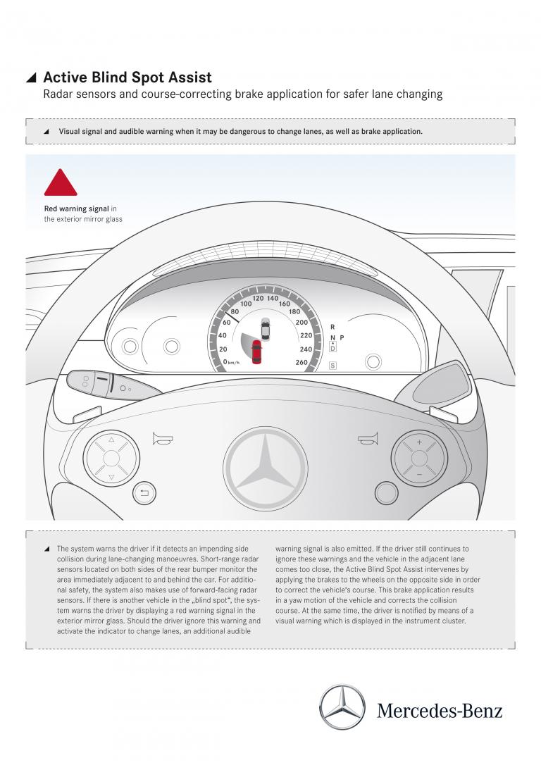 Neue Fahrer-Assistenzsysteme von Mercedes-Benz.
