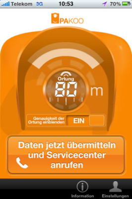 Neues App: Pannenhilfe per iPhone 