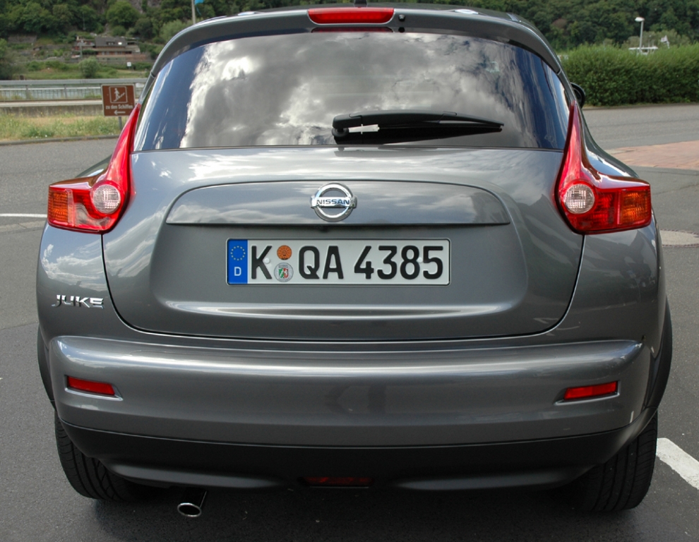Nissan Juke: Heckansicht.