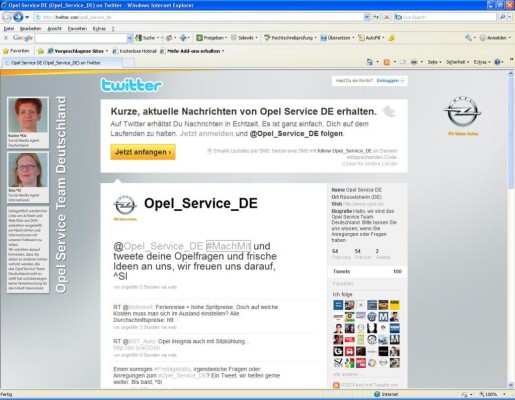 Opel erweitert Internet-Kunden-Offensive