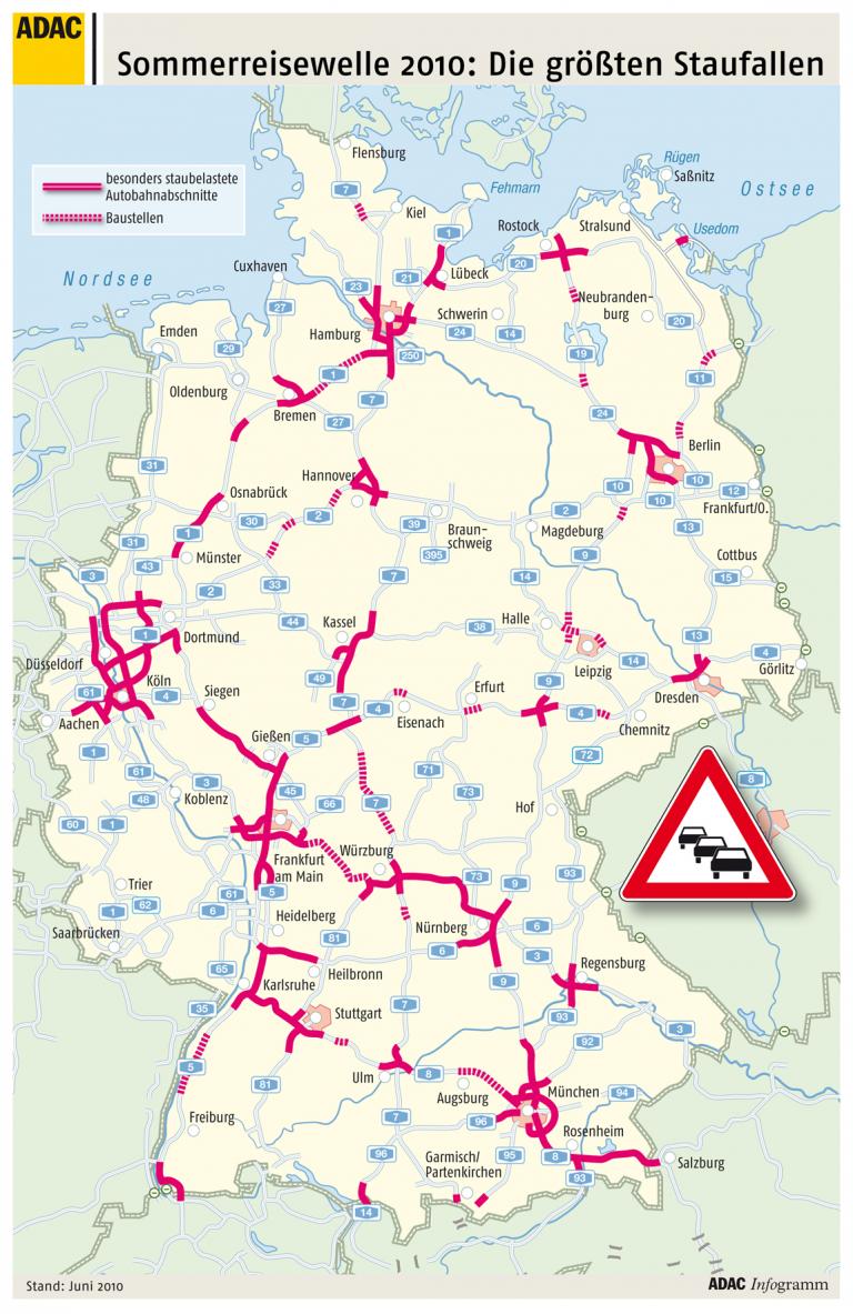 Sommerreisewelle nimmt Fahrt auf