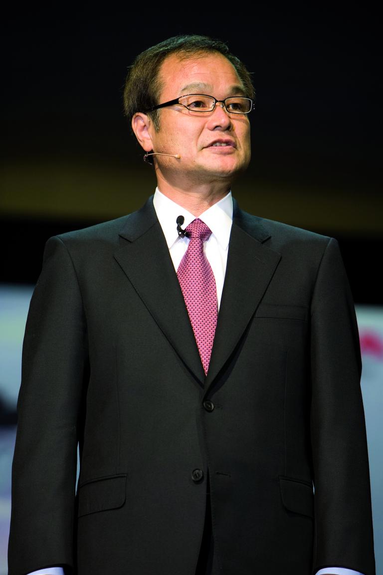 Takanobu Ito zeigt Bild der strategischen Ausrichtung von Honda