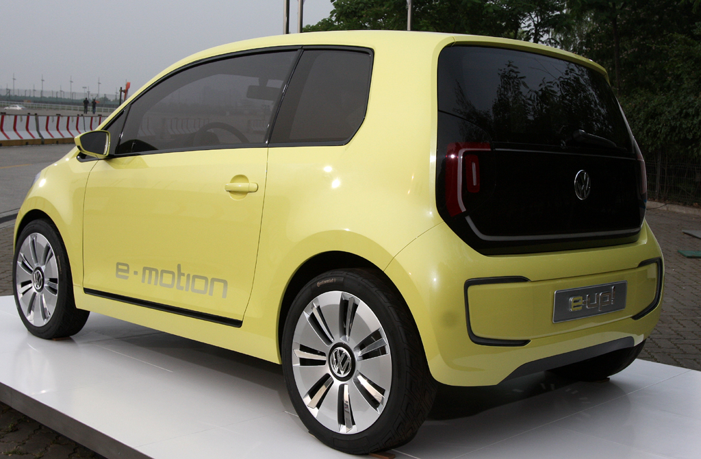 VW-Elektromobilität: Bei diesem Up handelt es sich um einen 3+1-Sitzer. 