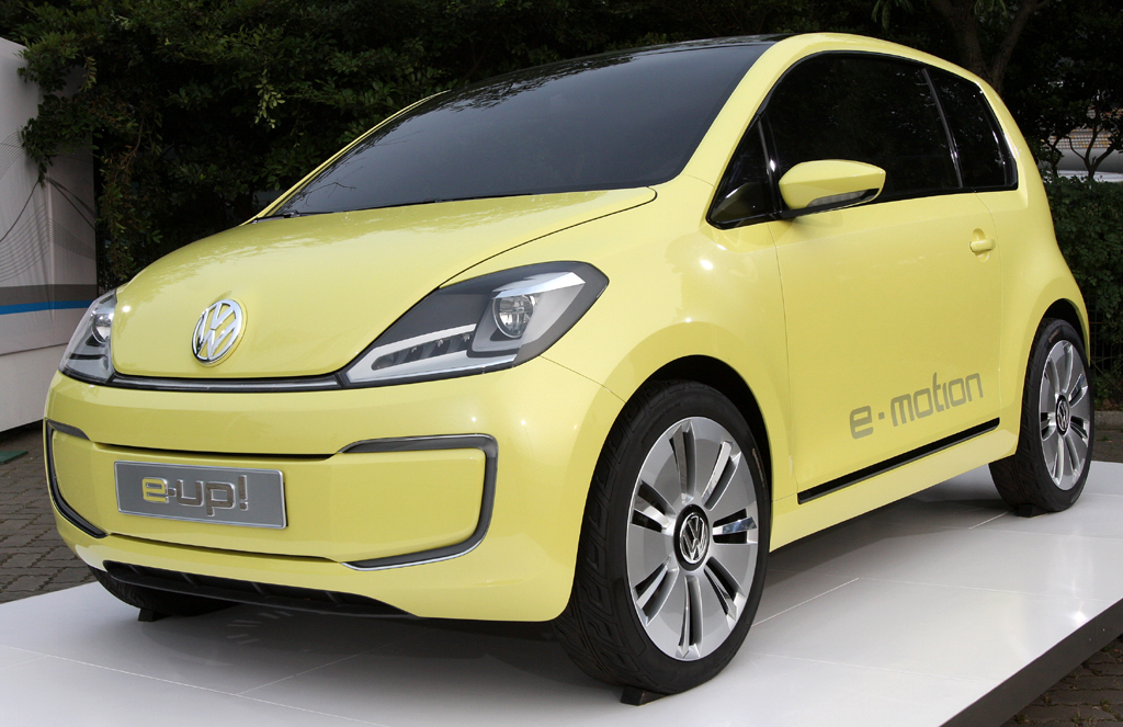 VW-Elektromobilität: Die VW-Up-Studie, hier ebenfalls als Elektrovariante, soll vom Design her ... 