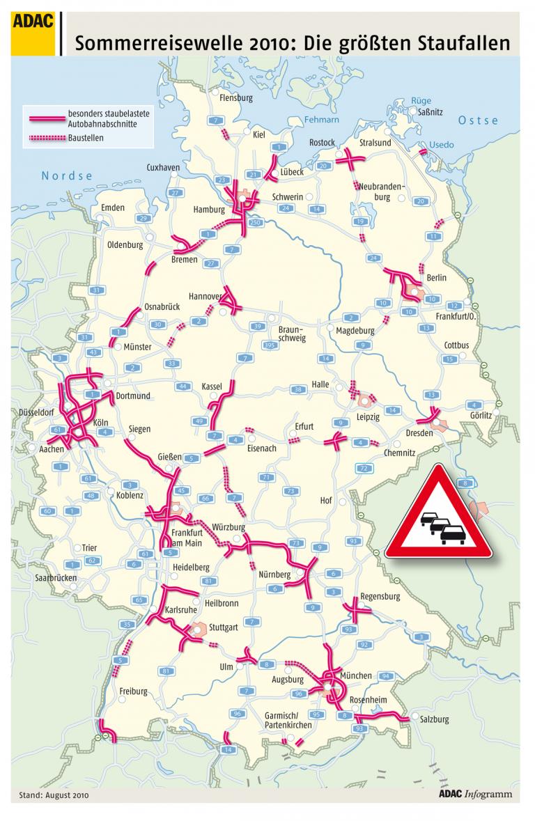 ADAC: Die Reisewelle rollt weiter