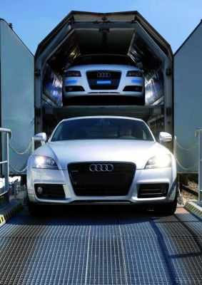 Audi-Modelle künftig per Öko-Strom auf der Schiene unterwegs