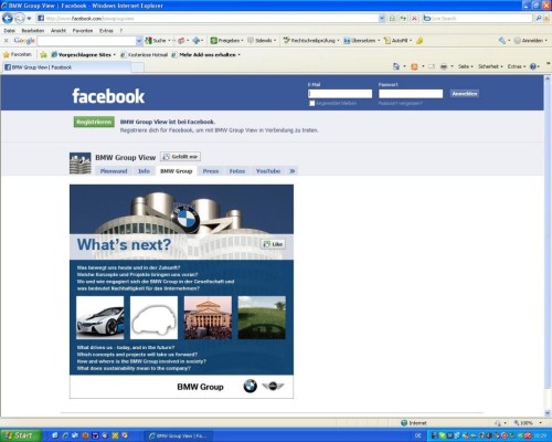 BMW Group veröffentlicht Pressemeldungenin Social Media
