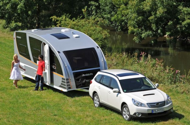 Caravan-Salon 2010: Subaru empfiehlt ''Das Auto für den Caravaner''