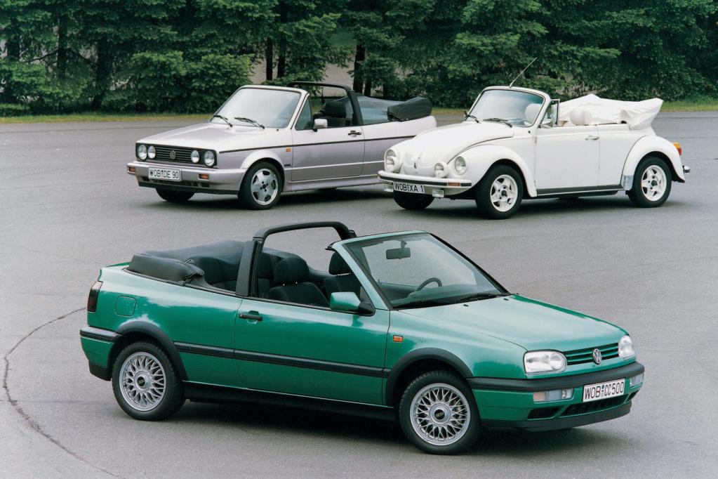 Das Golf Cabriolet schrieb die Erfolgsgeschichte des offenen Käfer fort. 