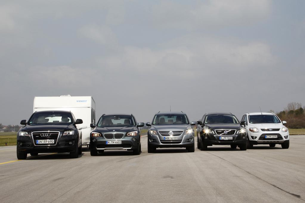 Die getesteten Mittelklasse-SUVs mit Anhänger-ESP.