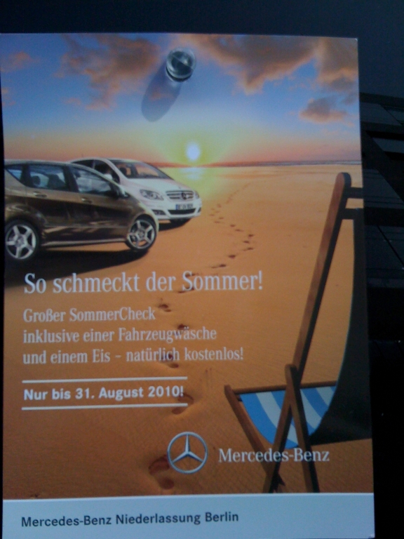 Gutschein zum Besuch im Hause Mercedes-Benz. 