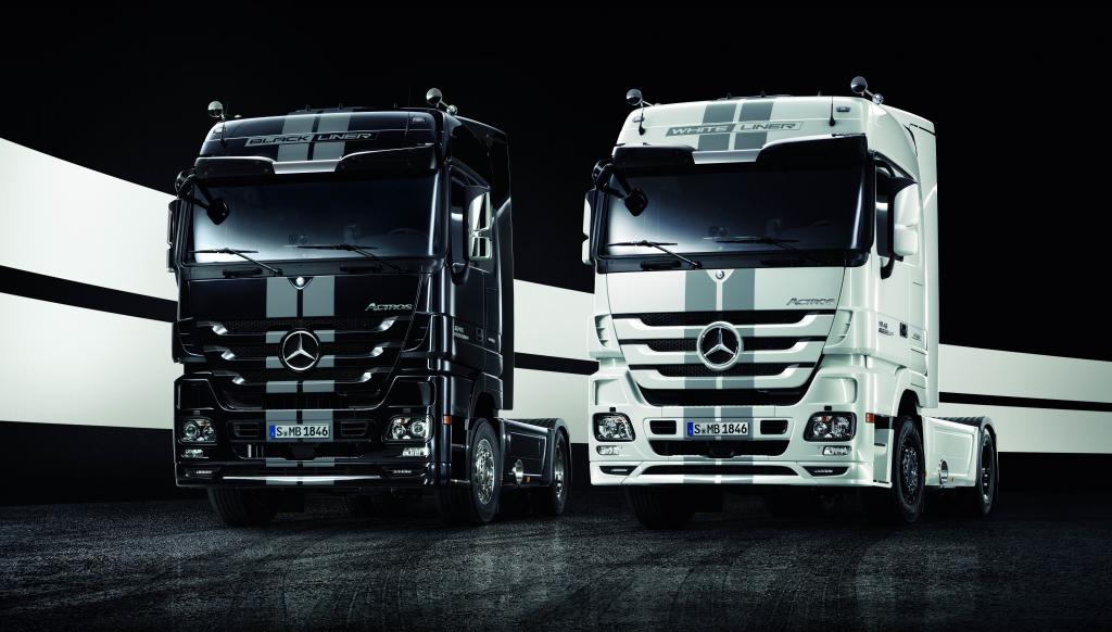 Mercedes-Benz Actros Black Liner und White Liner.