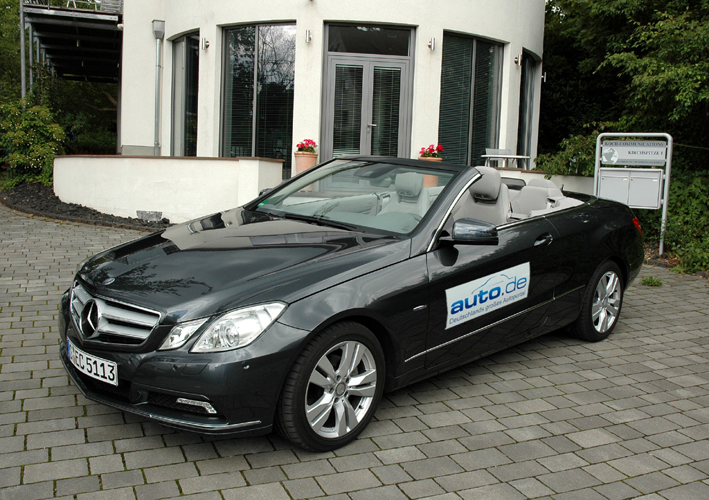 Mercedes E-Klasse, hier als 170-PS-Turbodiesel-Cabrio. 